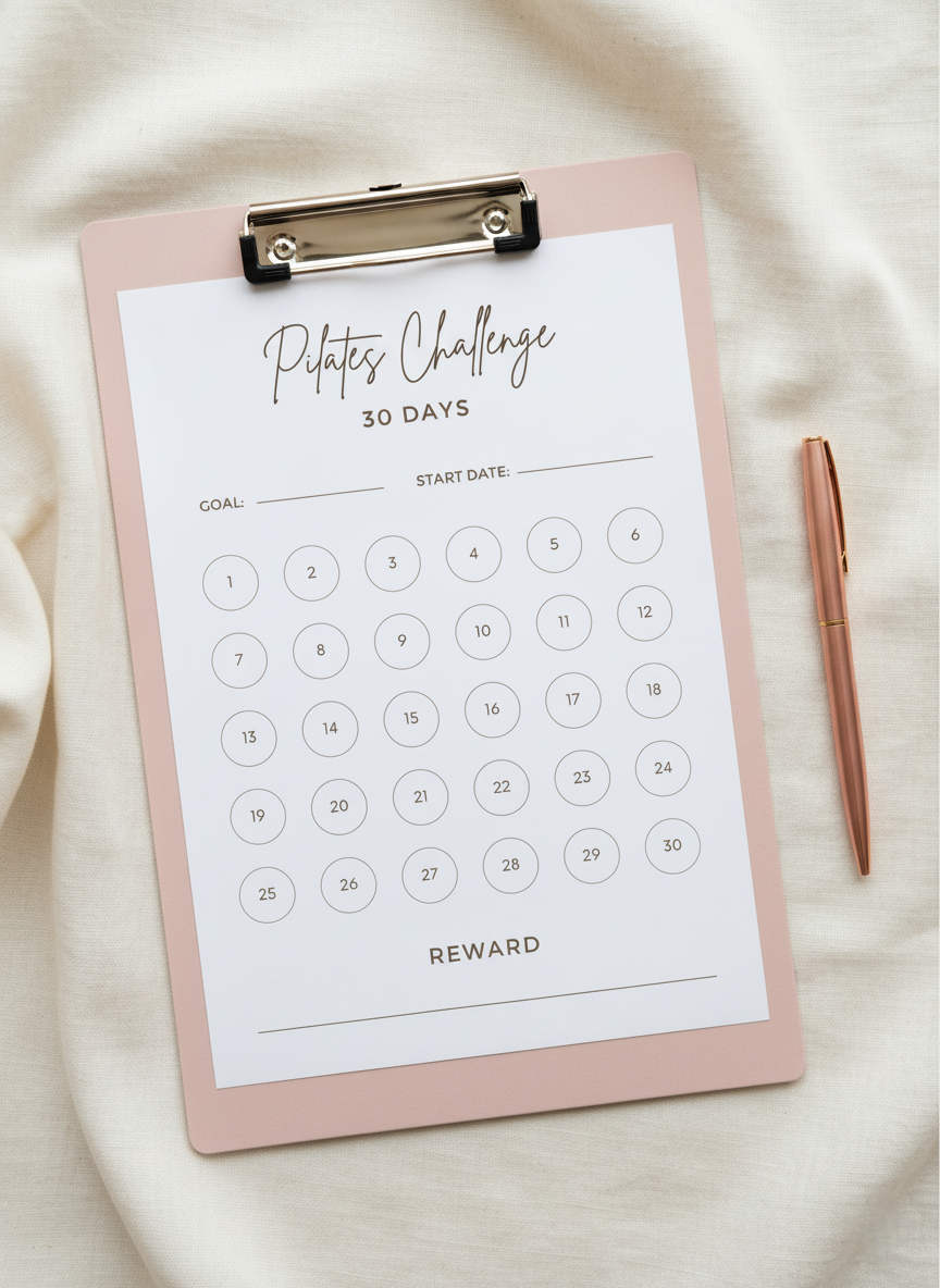 30 Day Pilates Tracker Printable | Pilates Workout & Habit Log - Image 2
