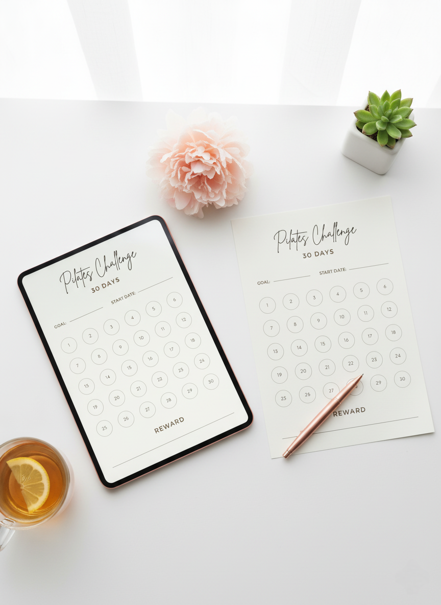 30 Day Pilates Tracker Printable | Pilates Workout & Habit Log - Image 6