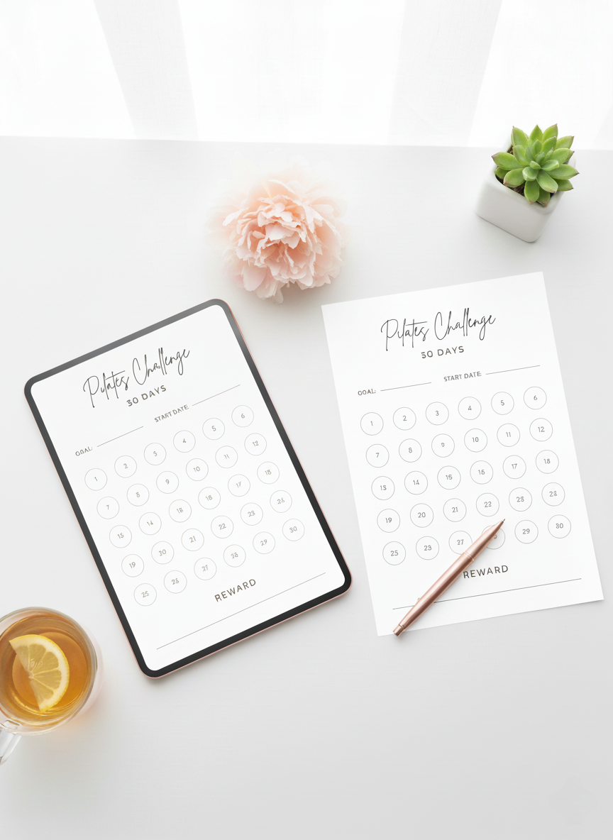 30 Day Pilates Tracker Printable | Pilates Workout & Habit Log - Image 7