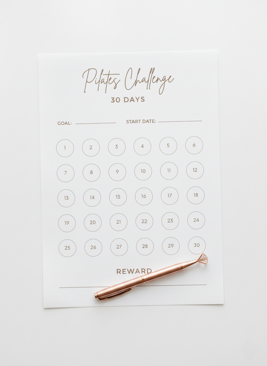30 Day Pilates Tracker Printable | Pilates Workout & Habit Log - Image 8