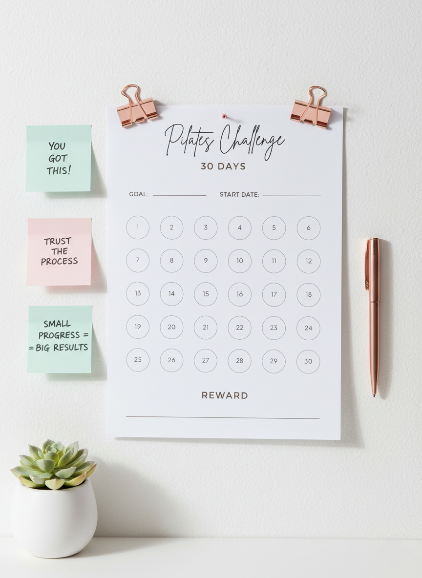30 Day Pilates Tracker Printable | Pilates Workout & Habit Log - Image 9